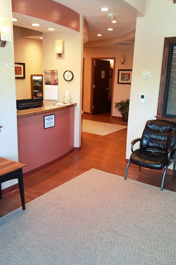 Reception of River Ridge Chiropractic Office